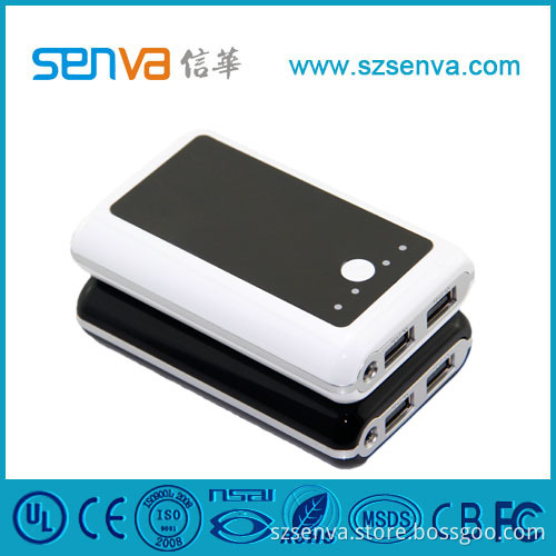 Double USB Portable Power Bank for iPad/iPhone Use (Senva-113)